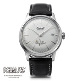 RA-AC0M16S Reloj Orient Bambino Snoopy Peanuts 75 aniversario de hombre correa de piel