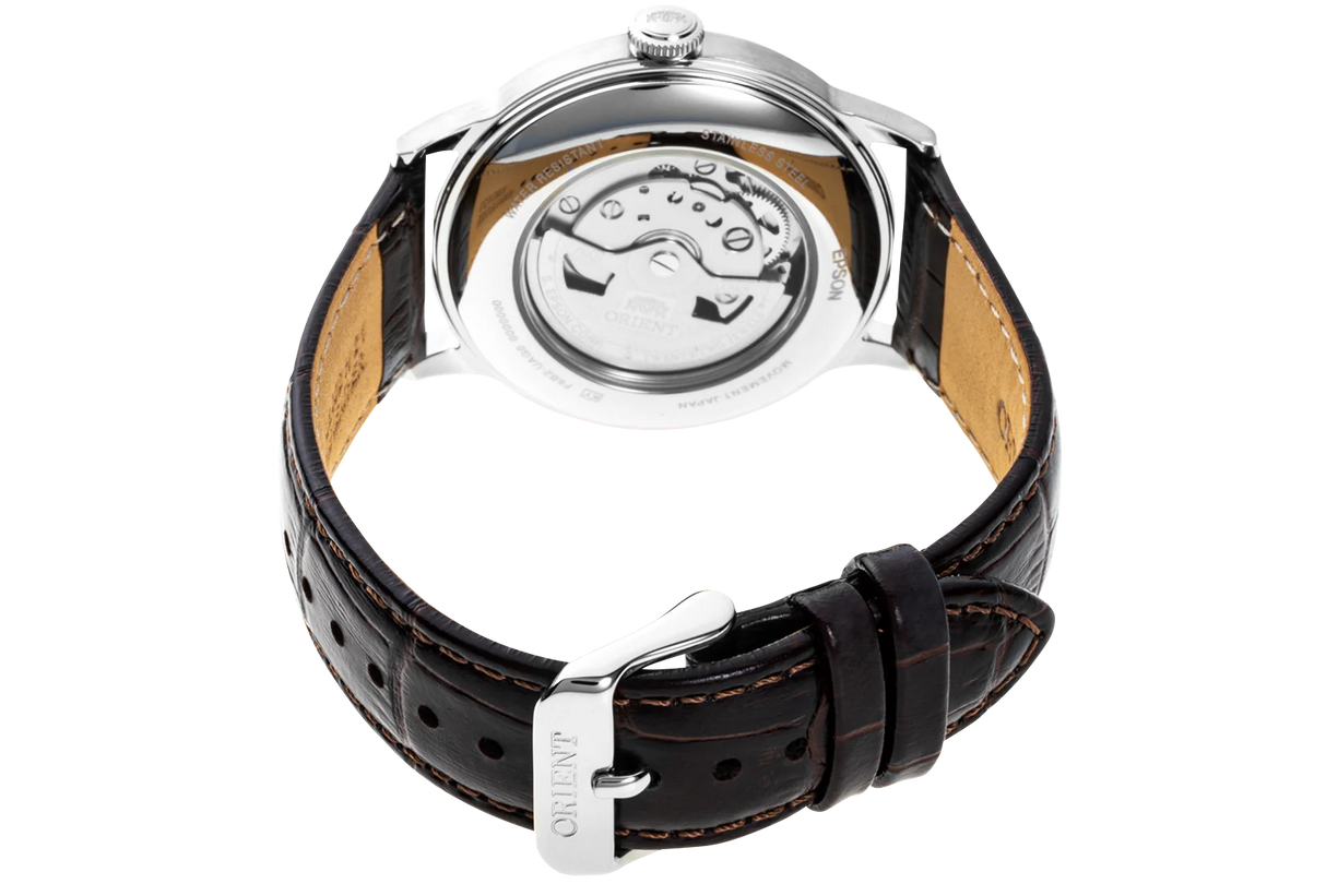 RA-AK0702Y Orient Bambino de caballero pulsera de cuero