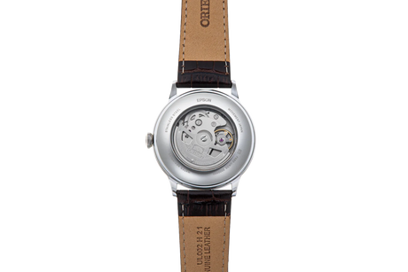 RA-AK0702Y Orient Bambino de caballero pulsera de cuero
