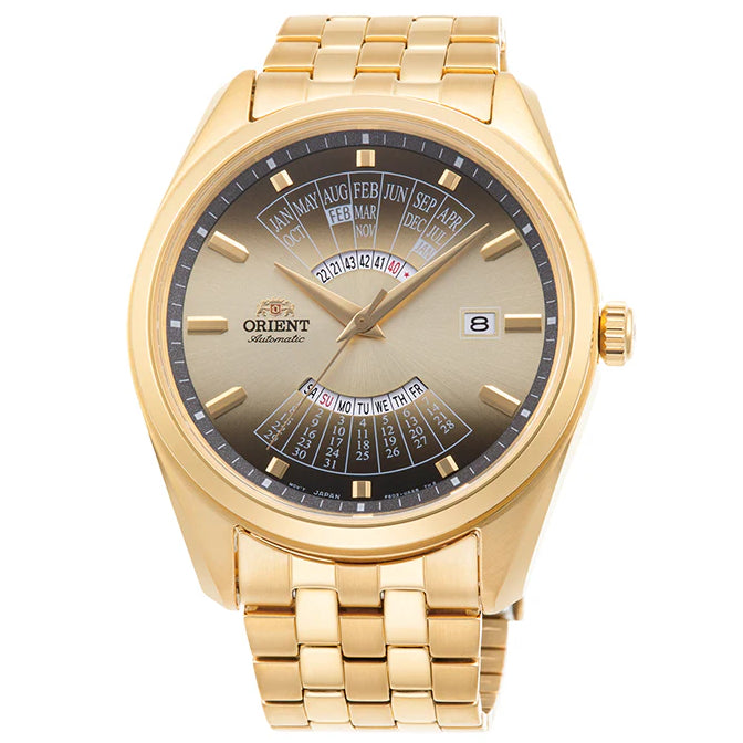 RA-BA0001G Reloj Orient Multi Calendar de hombre correa de metal