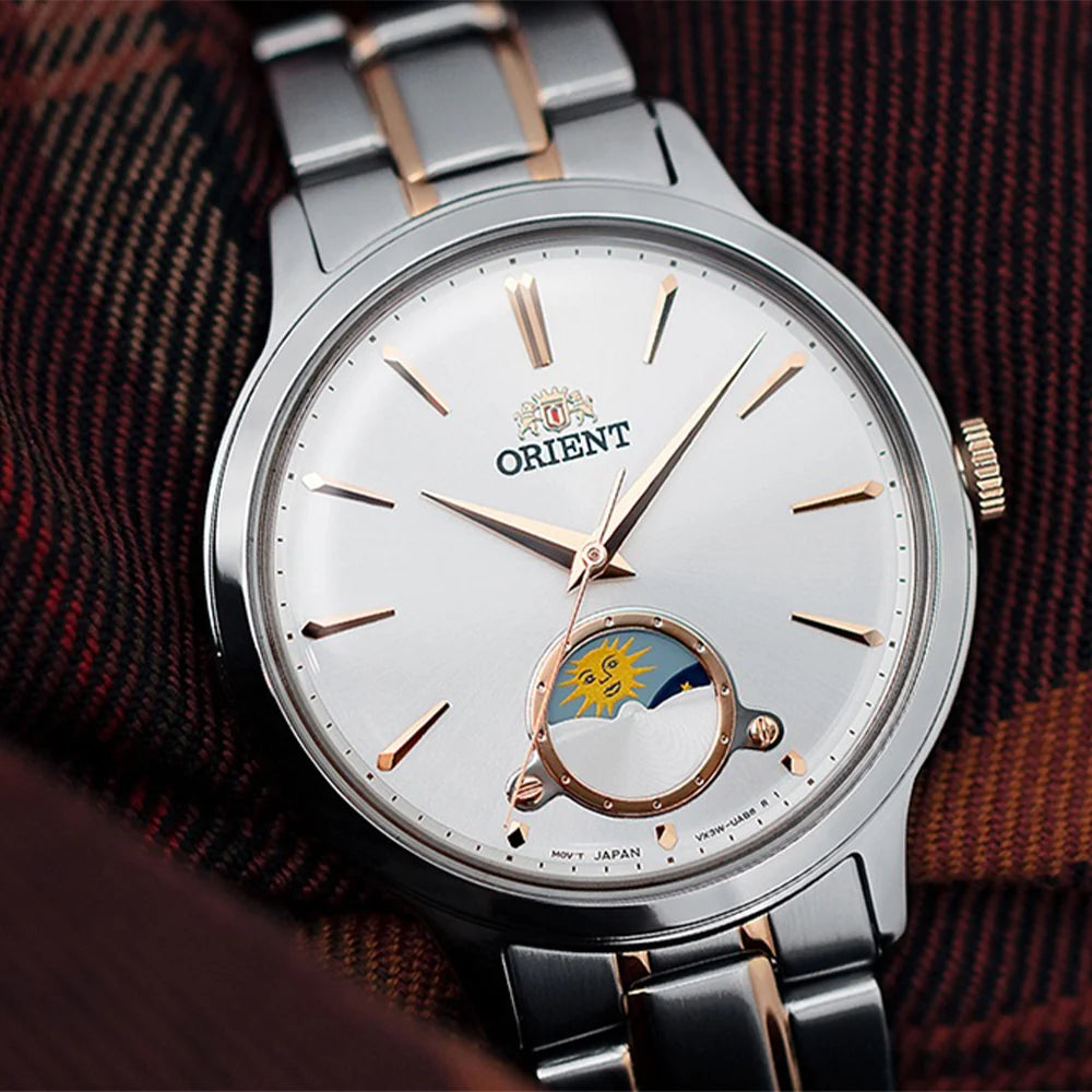 RA-KB0001S Reloj Orient Sun And moon de dama pulsera de metal