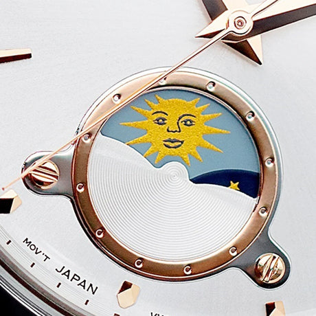 RA-KB0001S Reloj Orient Sun And moon de dama pulsera de metal