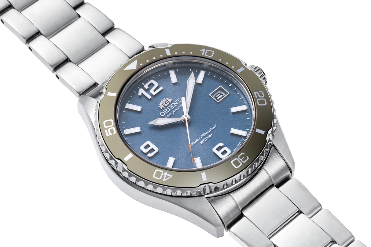 RA-WJ0002L Orient Sport Solar de hombre pulsera de metal
