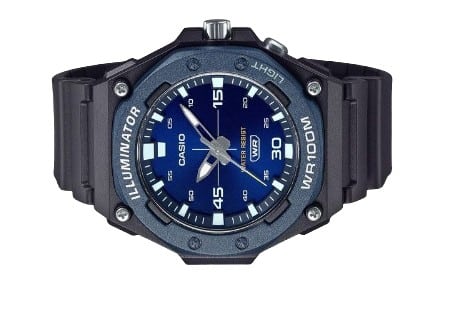 MW-620H-2AV Reloj Casio Illuminator Análogo para Caballero con Correa de Caucho