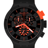 SB02B402 Swatch Checkpont Red Big Bold de hombre pulsera de caucho