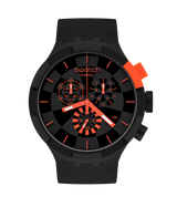 SB02B402 Swatch Checkpont Red Big Bold de hombre pulsera de caucho