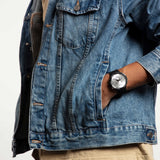 SB02B404 Reloj Swatch Chequered Silver de hombre correa de silicona 47 mm