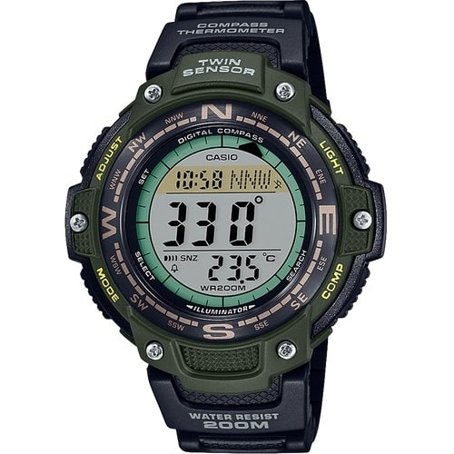 SGW-100-3AV Reloj Casio para Hombre, Twin Sensor Illuminator