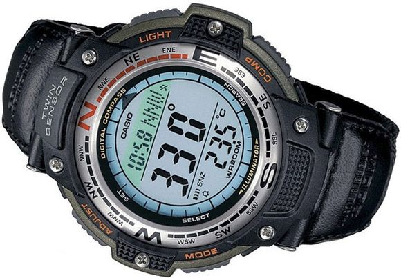 SGW-100B-3VCF Casio Reloj para Hombre, Twin Sensor Illuminator