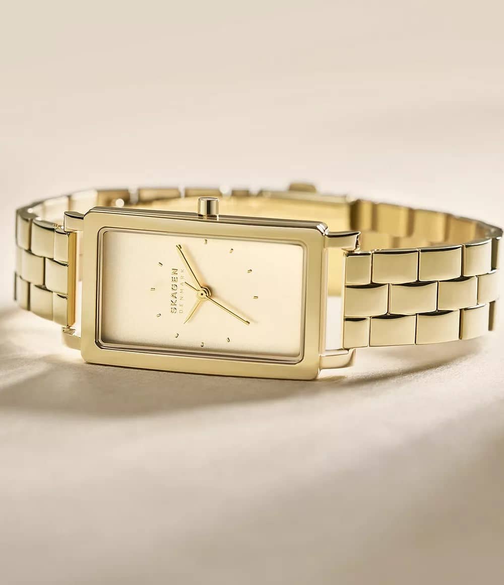 SKW3098 Reloj Skagen para mujer pulsera de acero inoxidable cuadrado