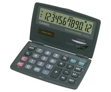 SL-220TE Calculadora CASIO plegable para bolsillo