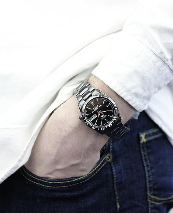 SNKE03-4 Reloj Seiko 5 para Hombre con Brazalete de Metal