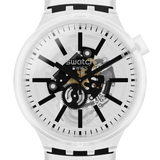 SO27E101 Reloj Swatch Blackinjelly de hombre pulsera de caucho