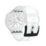 SO27E101 Reloj Swatch Blackinjelly de hombre pulsera de caucho