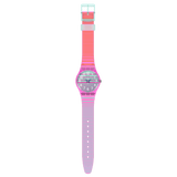 SO28P105 Reloj Swatch Electrifying Summer unisex banda de silicona