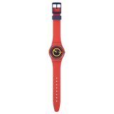 SO28R702 Reloj Swatch Concentric Red unisex banda de caucho