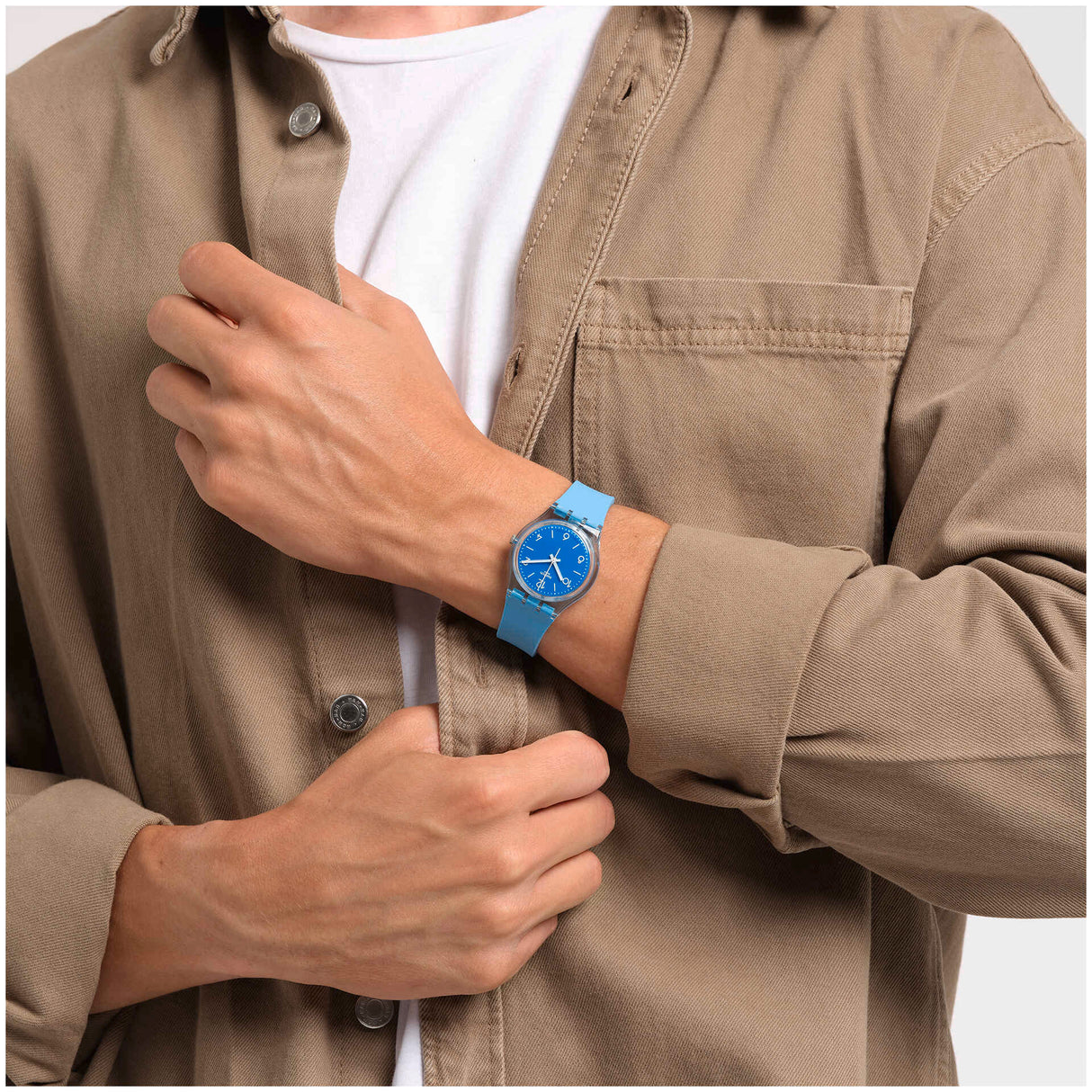 SO28S101 Reloj Swatch Turquoise Tonic Unisex pulsera de resina