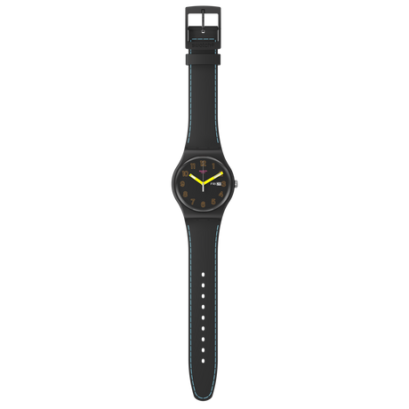 SO29B707 Reloj Swatch Dark Glow de hombre pulsera de silicona