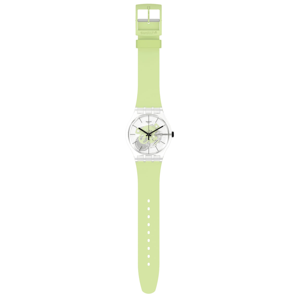 SO29K106 Swatch Green Daze Reloj Unisex Banda de Caucho