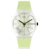 SO29K106 Swatch Green Daze Reloj Unisex Banda de Caucho