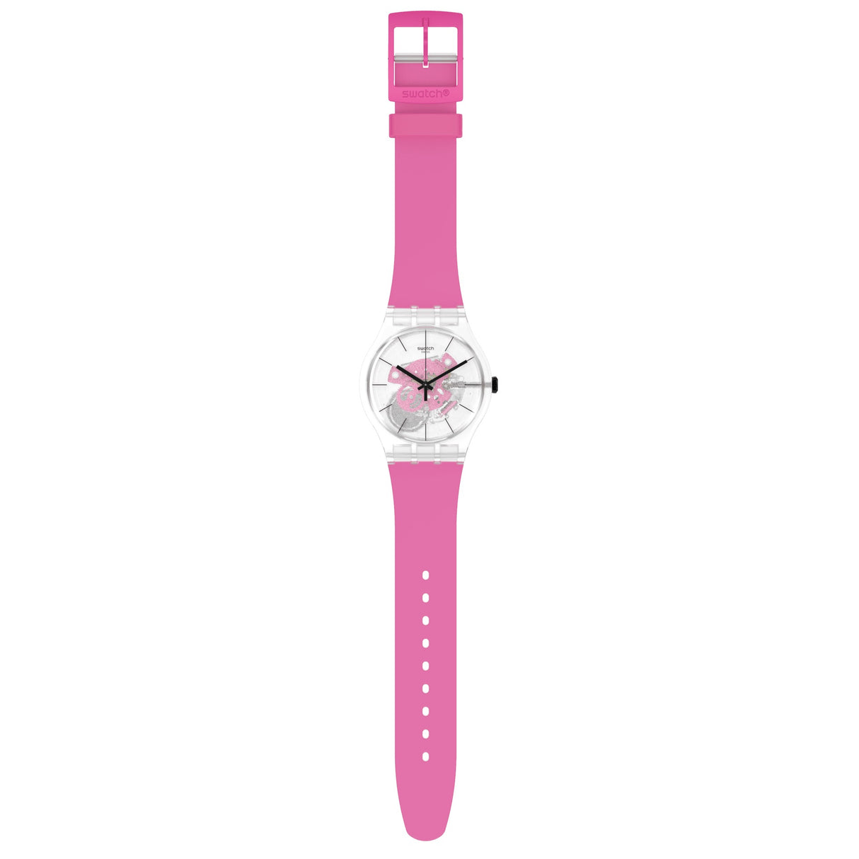 SO29K107 Swatch Pink Daze Reloj Unisex Correa de Goma