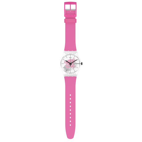 SO29K107 Swatch Pink Daze Reloj Unisex Correa de Goma