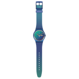 SO29N708 Reloj Swatch Fade To Teal unisex correa de caucho