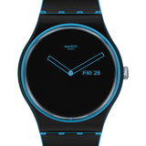 SO29S701 Reloj Swatch Minimal Line Blue Unisex banda de caucho