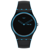 SO29S701 Reloj Swatch Minimal Line Blue Unisex banda de caucho