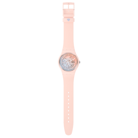 SO32P103-5300 Reloj Swatch Fleetingly Pink Pay! unisex pulsera de resina