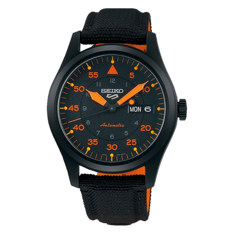 SRPH33K1 Reloj Seiko Serie 5 Análogo para Hombre con Correa de Tela