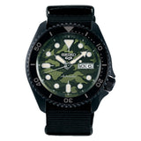 SRPJ37K1 Seiko Seiko 5 Camuflaje Verde Street Style Automático Banda de Tela