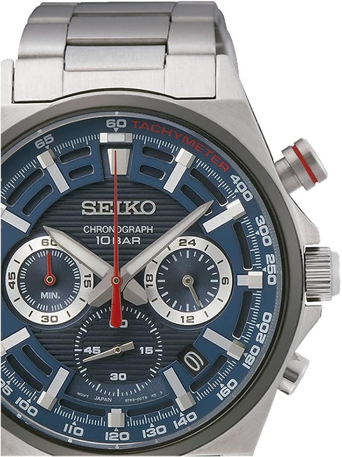 SSB407P1 Seiko Chronograph de caballero pulsera de metal
