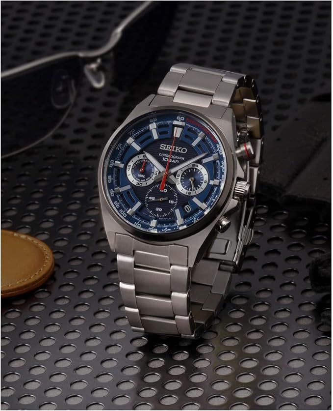 SSB407P1 Seiko Chronograph de caballero pulsera de metal