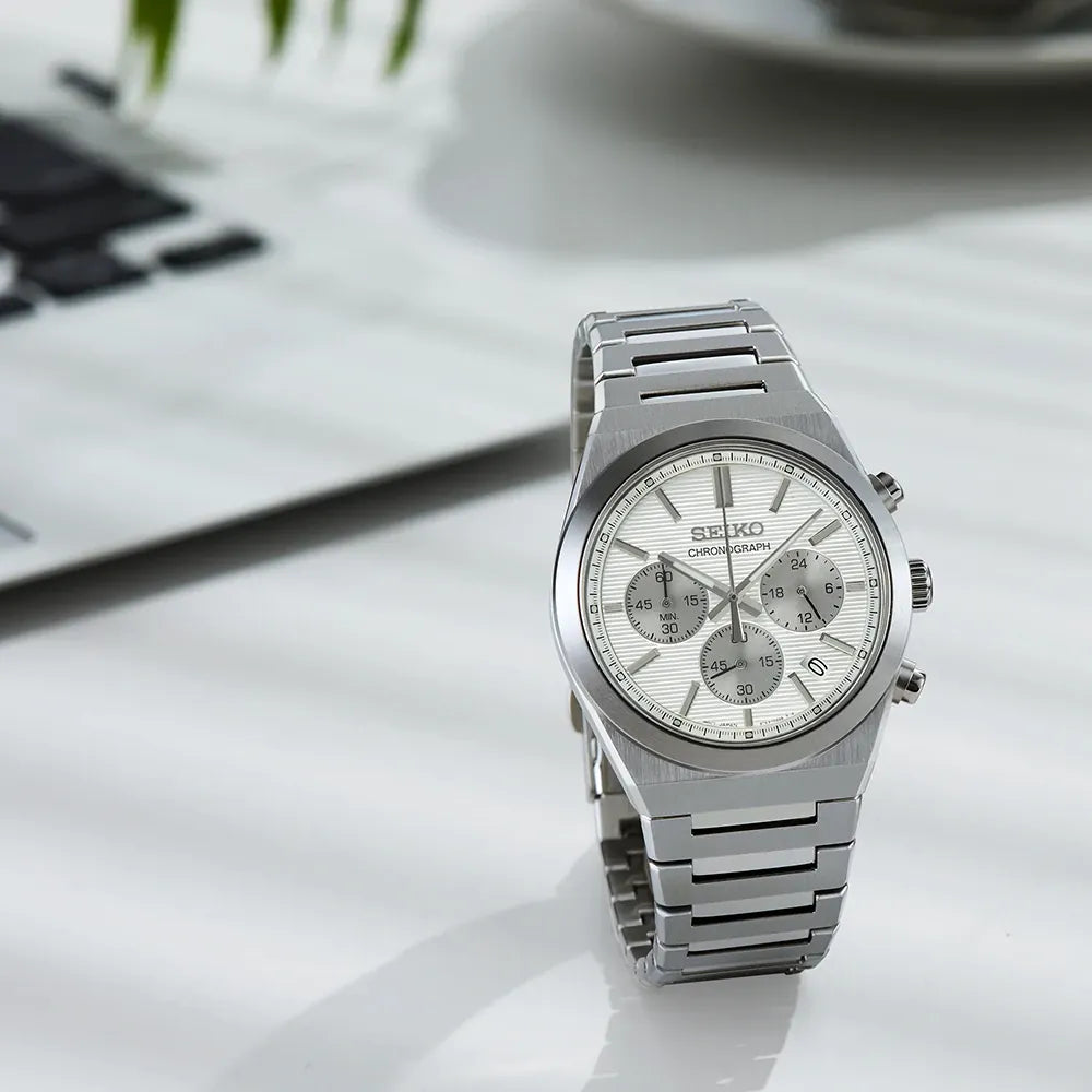 SSB451P1 Seiko Chronograph  de caballero pulsera de metal