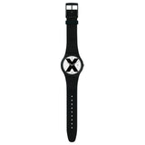 SUOB402 Swatch XX-Rated Black Reloj para Hombre Banda de Caucho