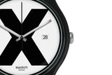 SUOB402 Swatch XX-Rated Black Reloj para Hombre Banda de Caucho