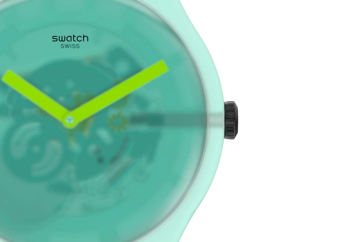 SUOG119 Swatch Nature Blur de dama pulsera de resina
