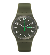 SUOG706 Swatch Backup Green unisex pulsera de caucho