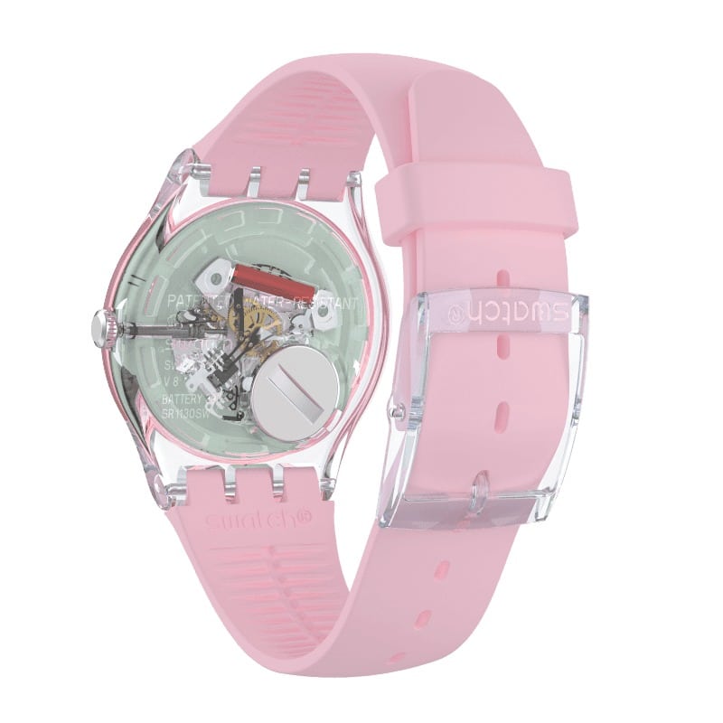 SUOK710 Swatch Polarose Reloj para Mujer Correa de Goma