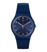 SUON116 Swatch mono blue de dama pulsera de resina