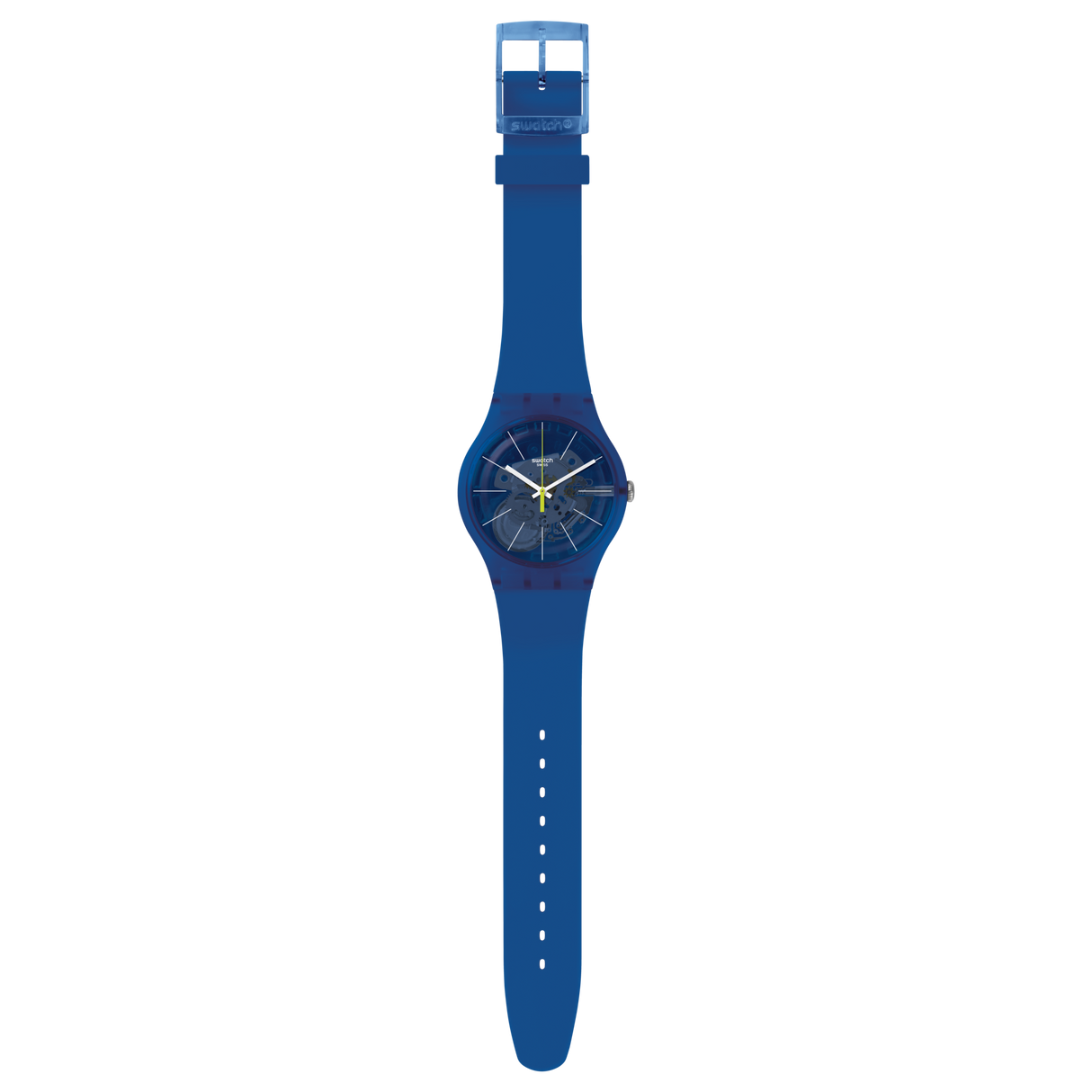 SUON142 Swatch Blue Sirup de hombre pulsera de resina
