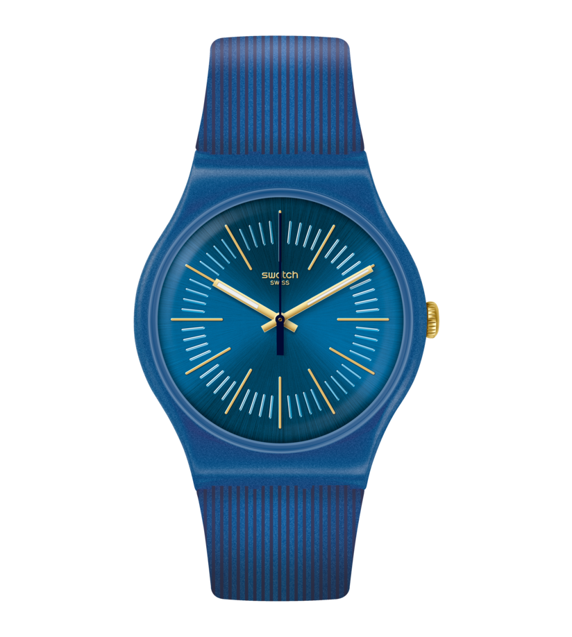 SUON143 Swatch Cyderalblue unisex pulsera de resina