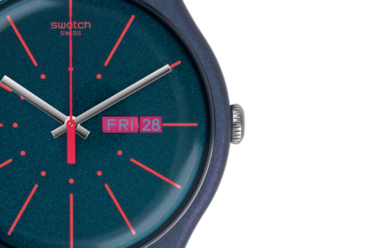 SUON708 Swatch New Gentleman de caballero pulsera de resina