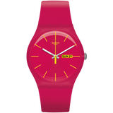 SUOR704 Reloj Swatch Rubine Rebel de dama pulsera de caucho