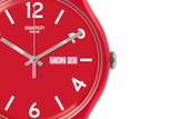 SUOR705 Swatch Backup Red unisex pulsera de caucho