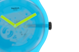 SUOS112 Swatch Ocean blur de dama correa de resina