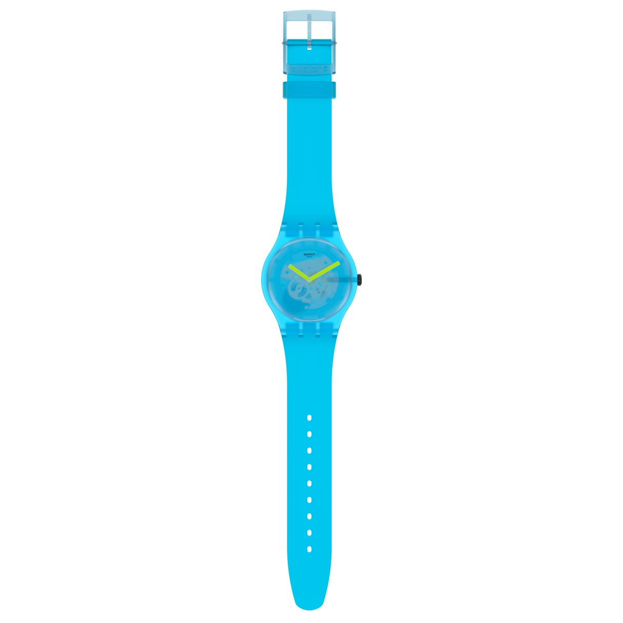 SUOS112 Swatch Ocean blur de dama correa de resina