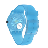 SUOS112 Swatch Ocean blur de dama correa de resina
