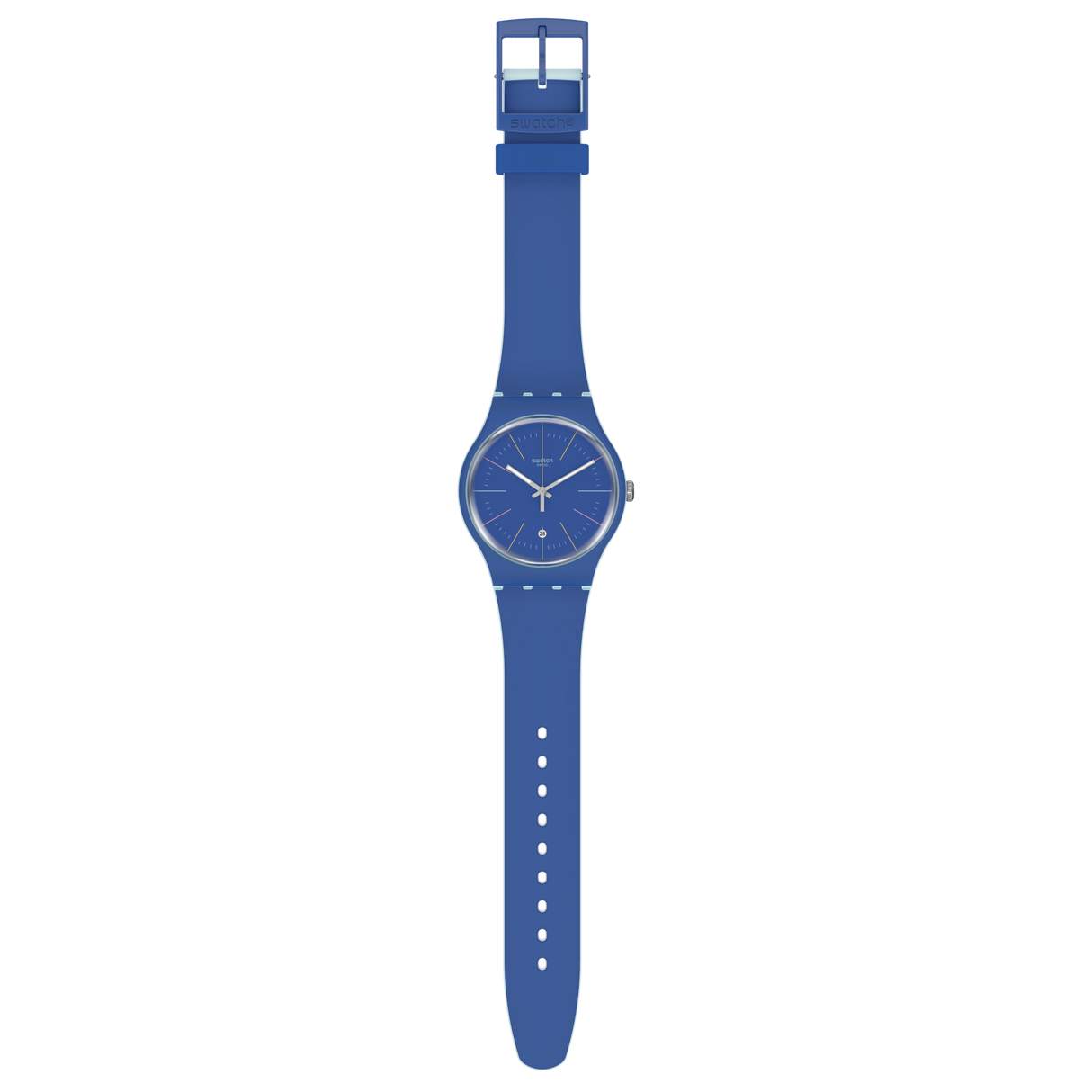 SUOS403 Swatch Blue Layered unisex pulsera de caucho